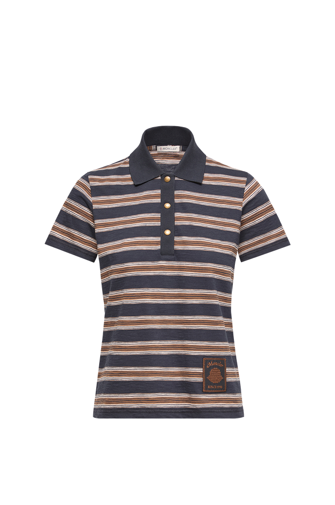 T-shirt in cotone con logo tono su tono ricamato