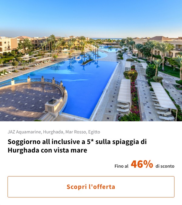 Soggiorno all inclusive a 5* sulla spiaggia di Hurghada con vista mare
