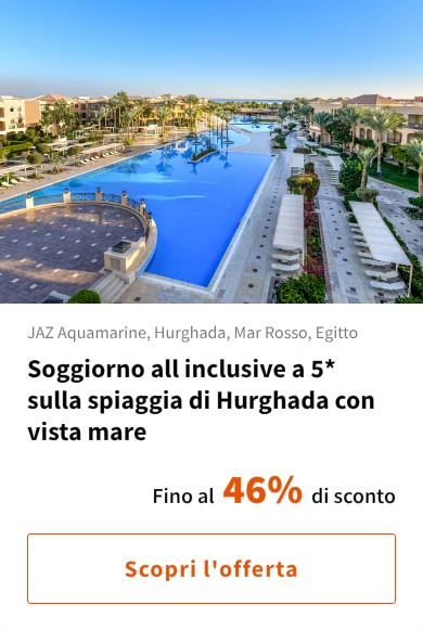 Soggiorno all inclusive a 5* sulla spiaggia di Hurghada con vista mare