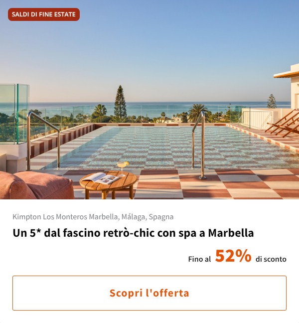 Un 5* dal fascino retrò-chic con spa a Marbella