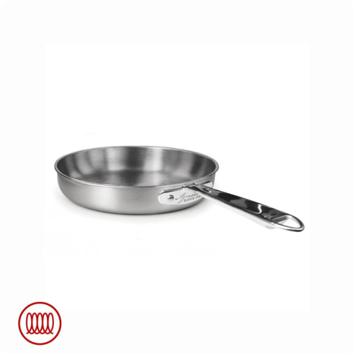 Alu-Inox 3-ply Low Induction Frying Pan with Tubular AluInox Handle - 20 cm / Satin
