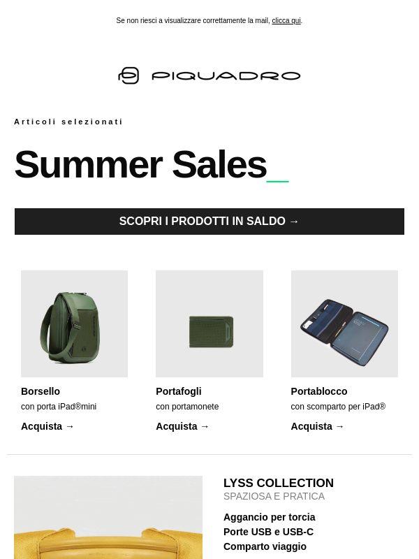 I saldi continuano | Scopri la collezione LYSS