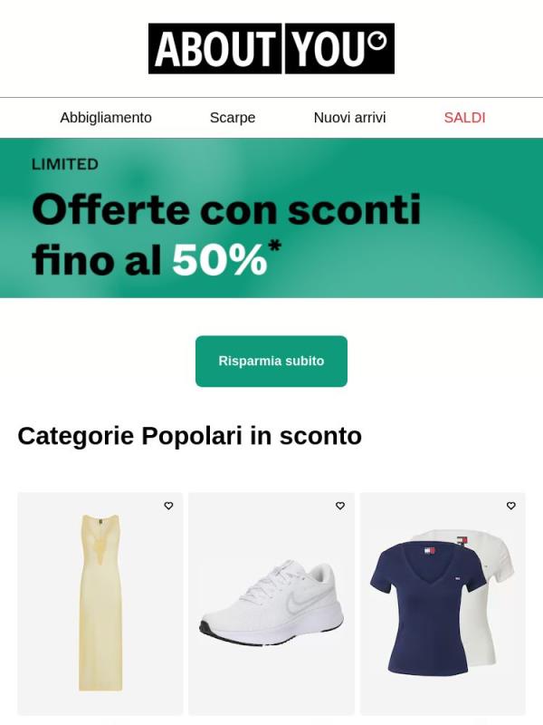 Limited: Offerte fino al 50% di sconto