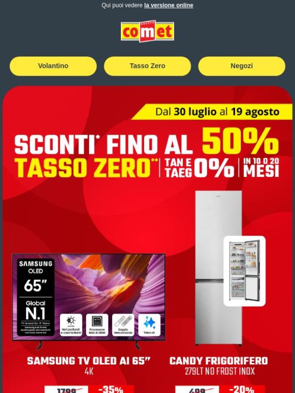 VOLANTINO | Fino al -50% e TASSO ZERO ☀️