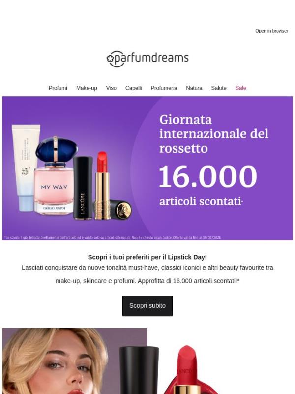 💄 Da non perdere: 16.000 articoli scontati*