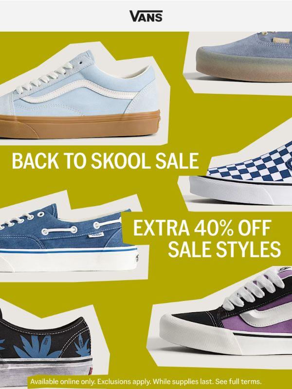 The Back To Skool Sale is here