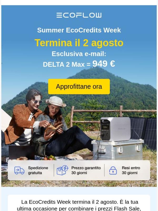 ⏰  Ultima chiamata: la Summer EcoCredits Week sta per terminare