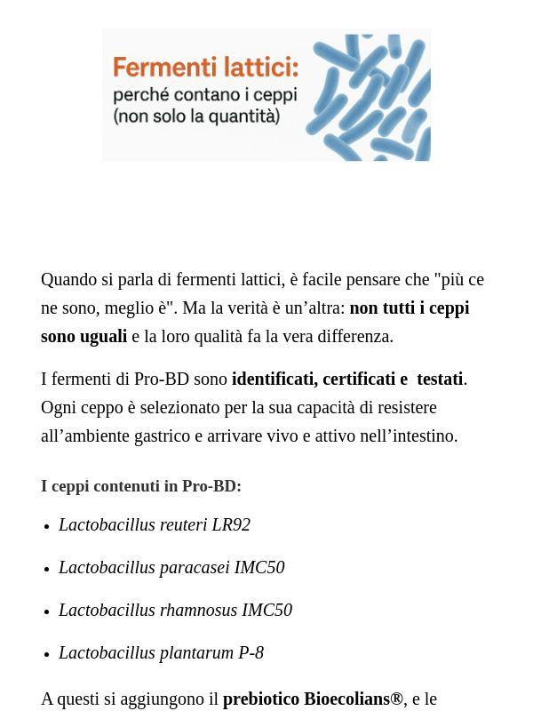 🔬 Non tutti i fermenti lattici sono uguali. Ecco cosa sapere.