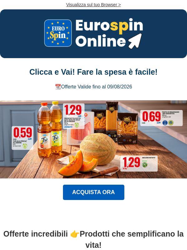 Si scrive Eurospin Online, si legge Offerte Vantaggiose!