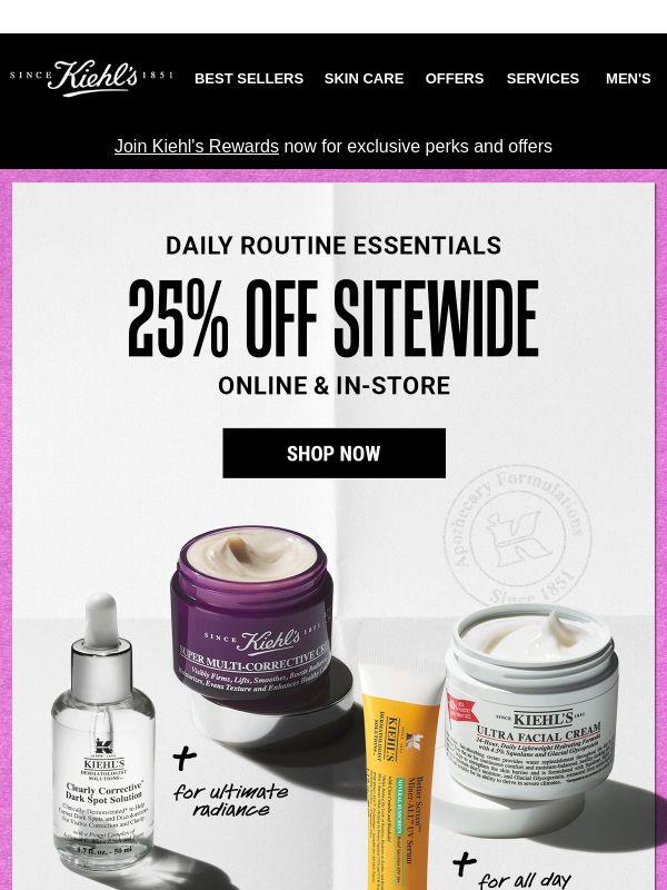 25% Off Sitewide & In-store Starts Now