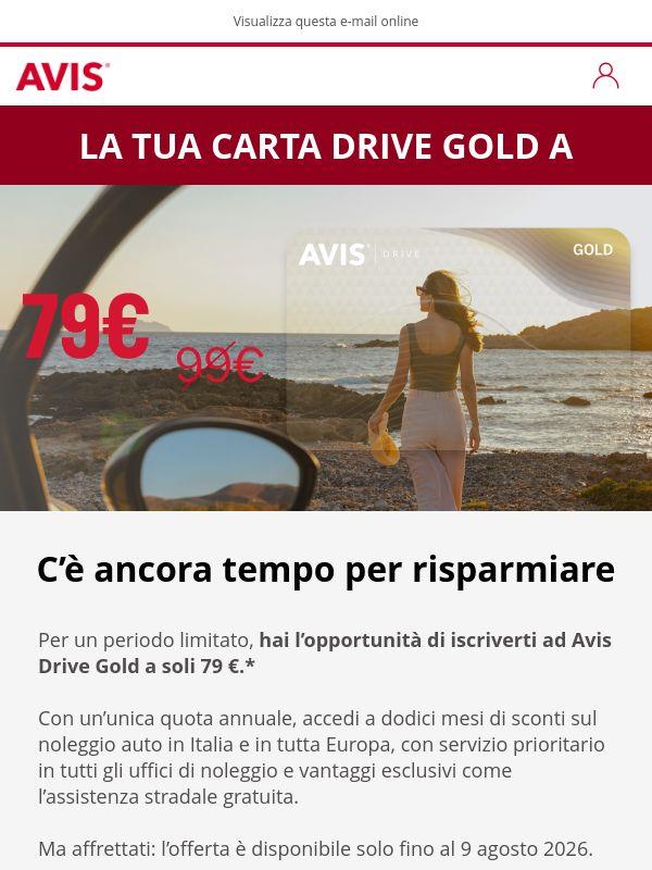 📢 PROMEMORIA: risparmia con Avis Drive Gold