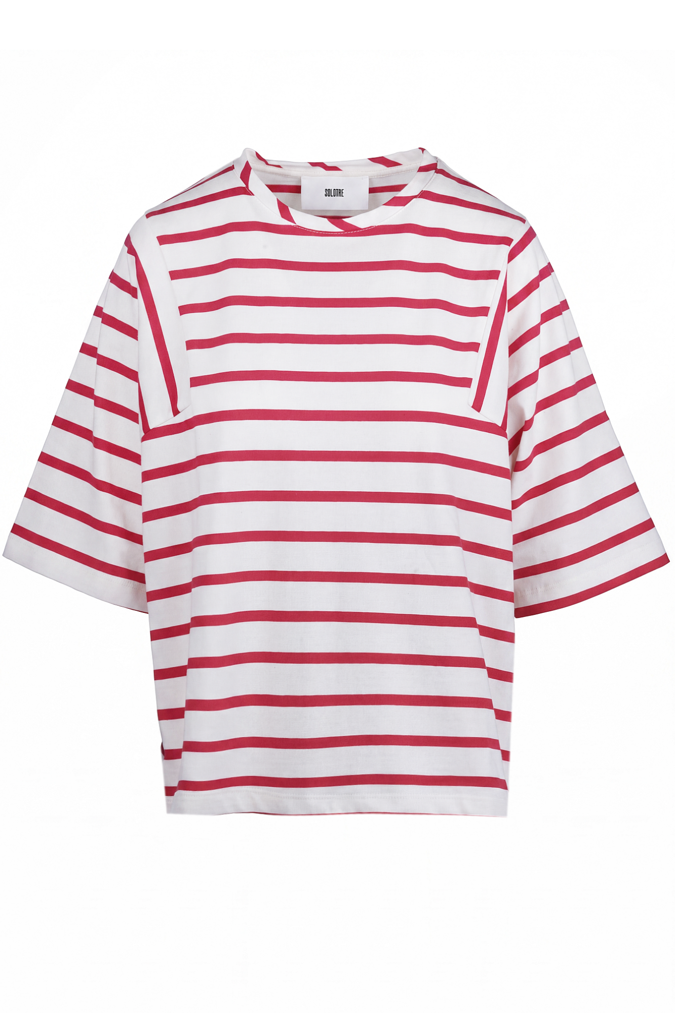 Solotre - T-shirt - 470682 - Panna/Rosso - I / Panna/Rosso