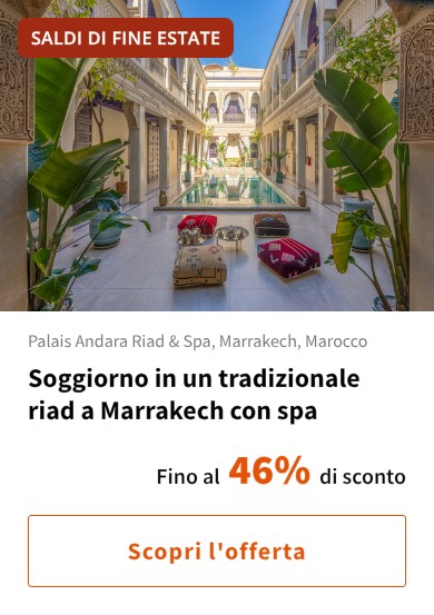 Soggiorno in un tradizionale riad a Marrakech con spa