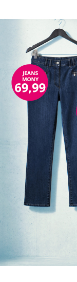 Jeans modello Mony con taglio della gamba conico e tasche con zip