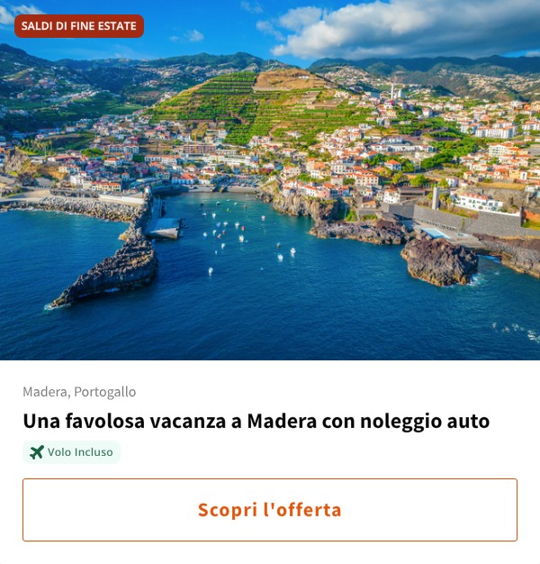 Una favolosa vacanza a Madera con noleggio auto