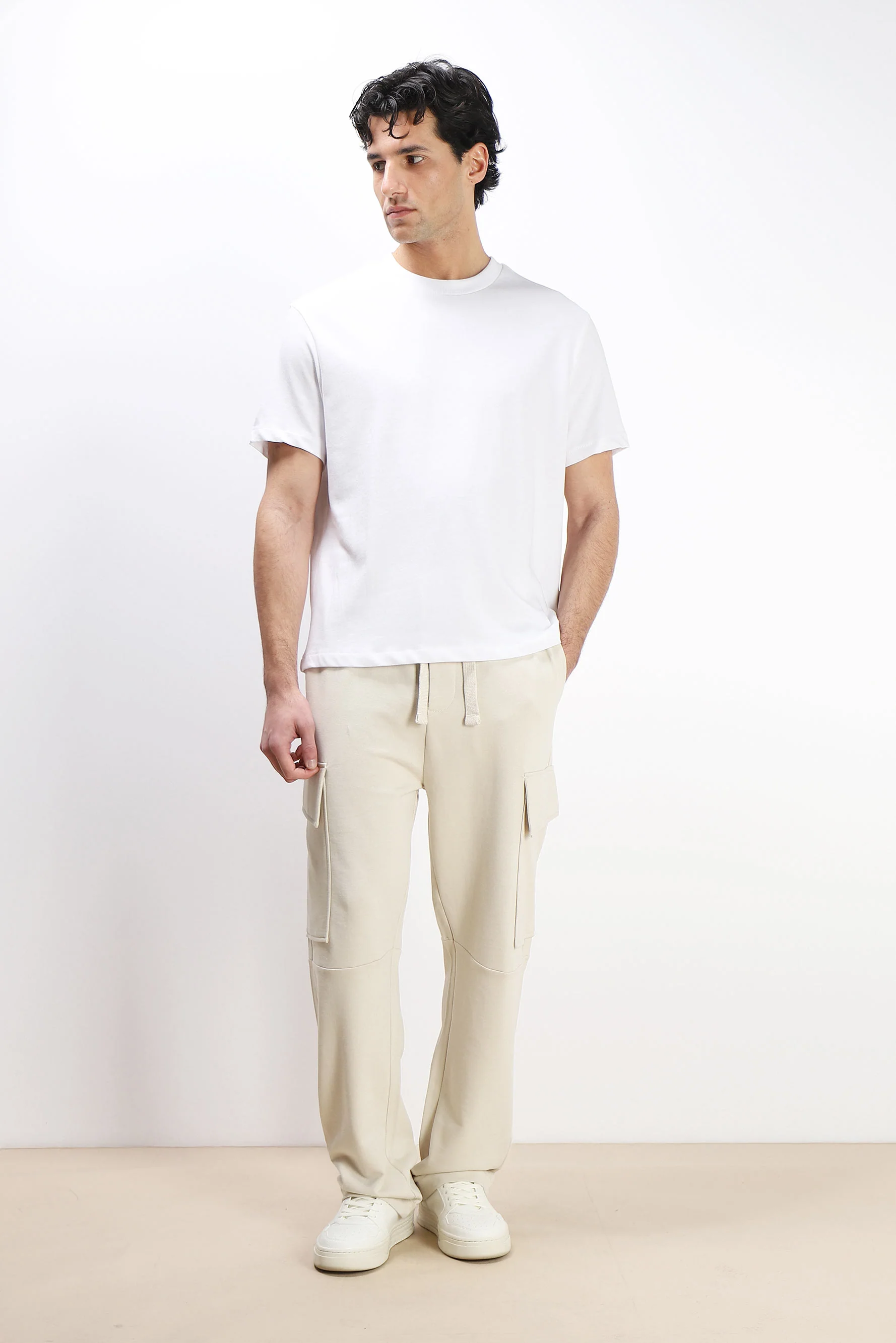 Image of PANTALONE JOGGER IN FELPA E COULISSE 