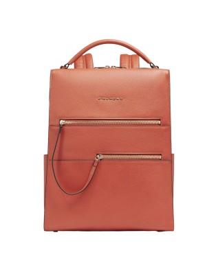 Image of Piquadro - Zaino donna in pelle porta pc 15,6" con protezione RFID