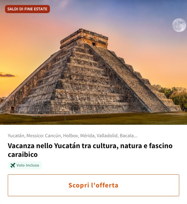 Vacanza nello Yucatán tra cultura, natura e fascino caraibico