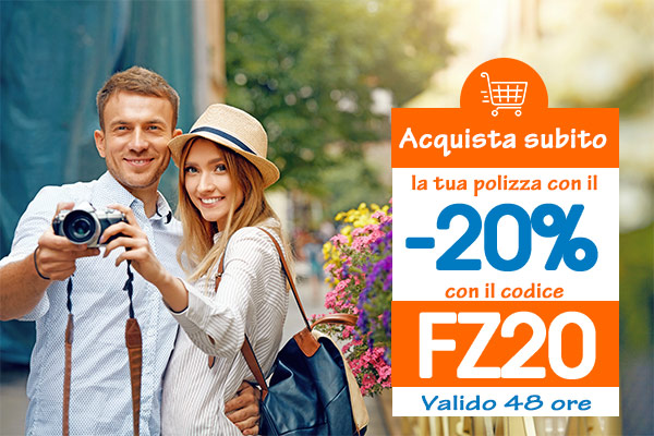 Sconto del 20% sulle polizze Viaggi Sicuri