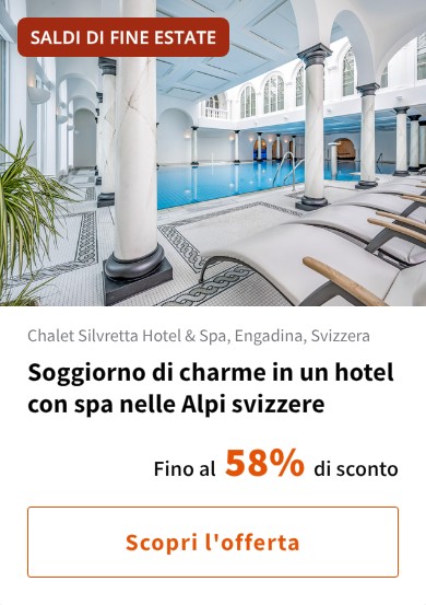 Soggiorno di charme in un hotel con spa nelle Alpi svizzere