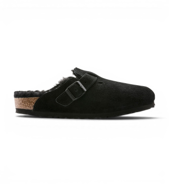 Zoccoli in Pelle Boston Shearling (Calzata Stretta) nero