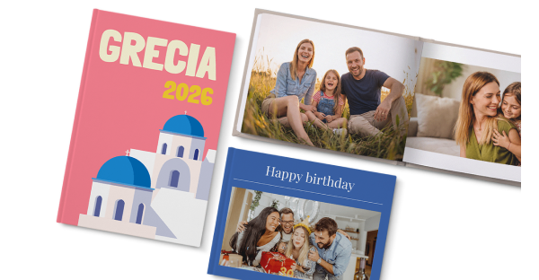 Scegli il tema, aggiungi titolo e foto, personalizza il layout