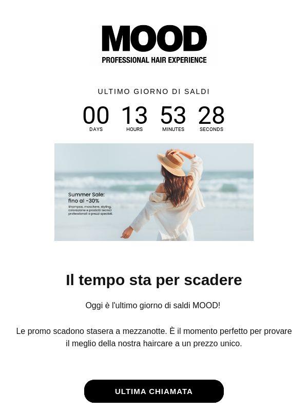 ⏰ Ultimo giorno: i saldi MOOD finiscono a mezzanotte