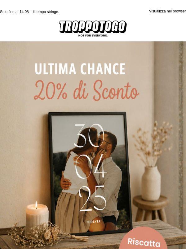 20% su tutti i regali di nozze ⏳👰