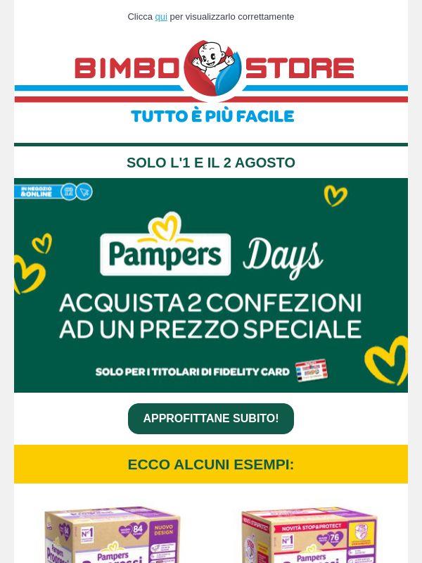 🔝🛒 È l'ora del Pampers Days 1 e 2.08! 💛