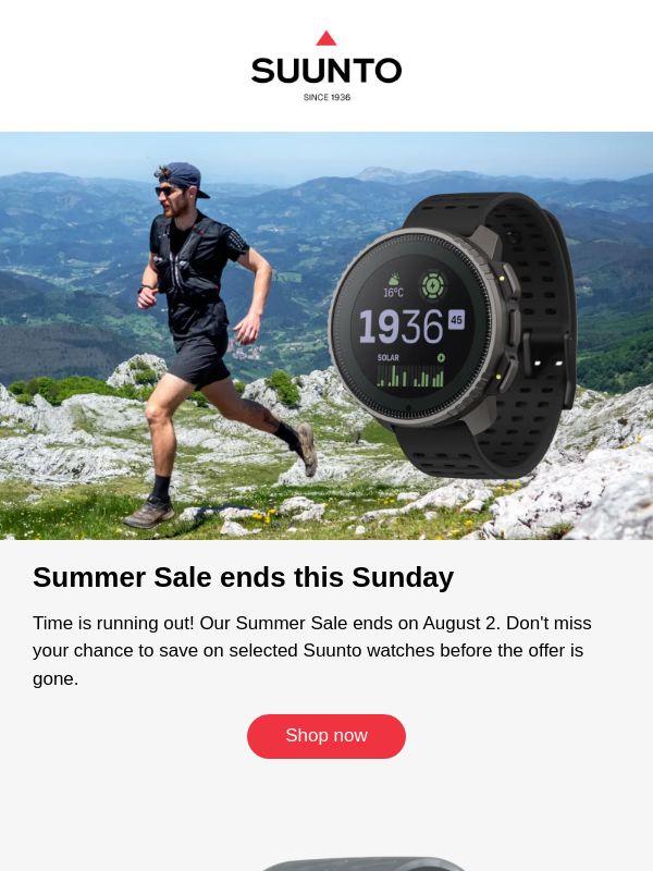 Summer Sale ends this Sunday ☀️
