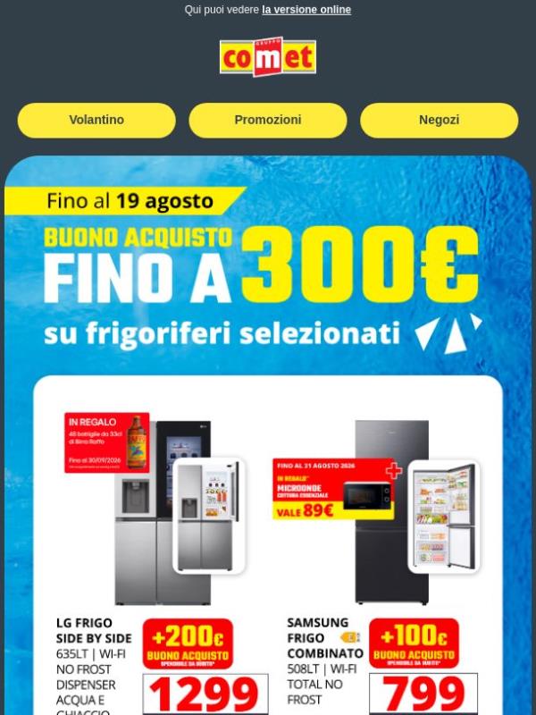 Fino a 300€ di Buoni Acquisto 🎁