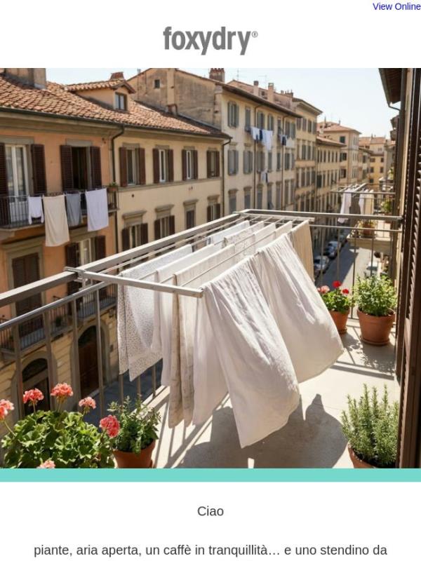 Libera il balcone con Foxydry