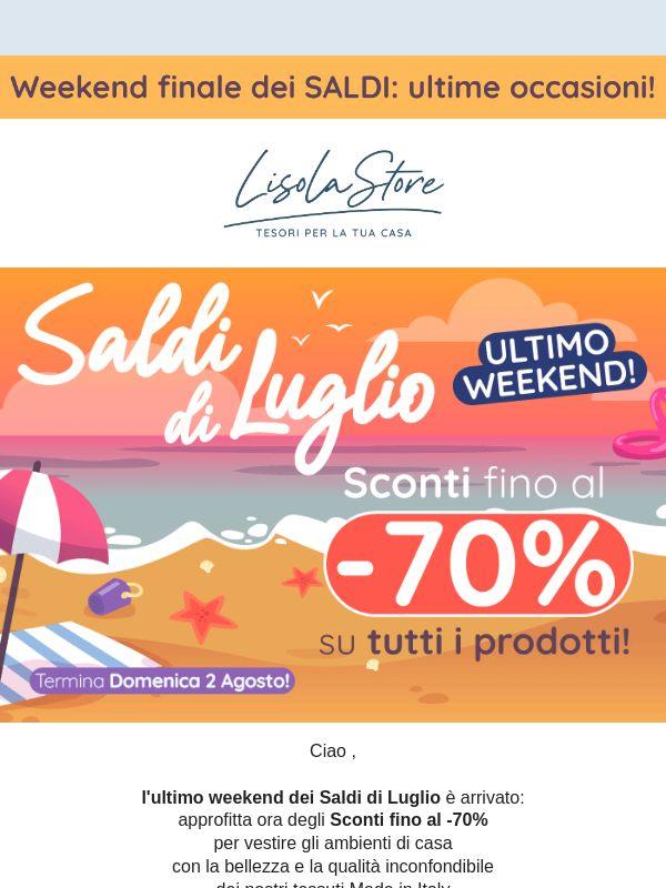 ⌛ Manca davvero poco: i SALDI di Luglio stanno per terminare!