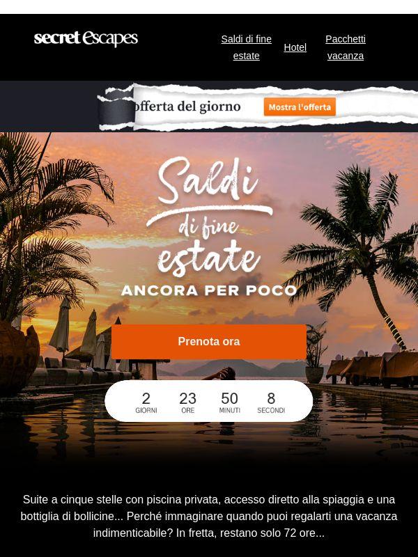 Saldi di fine estate - Sconti fino al 67%