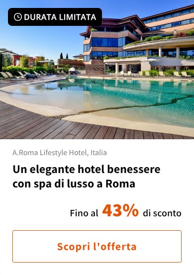 Un elegante hotel benessere con spa di lusso a Roma