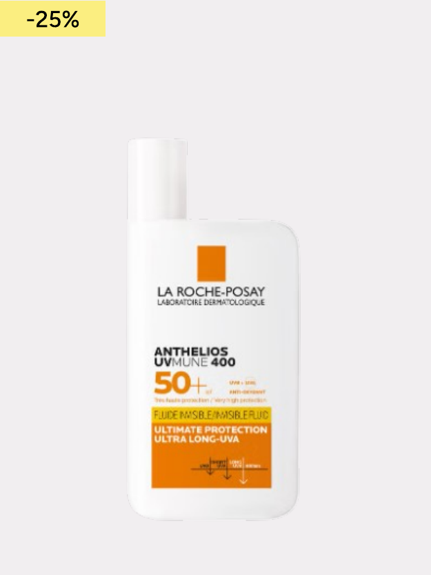 Crème solaire fluide invisible UVMune 400 Anthelios SPF 50+ La Roche-Posay 50 ml