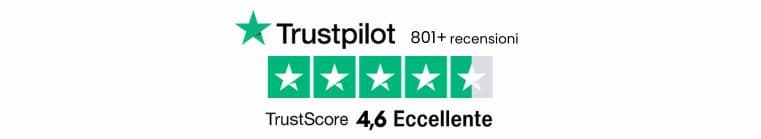 Trustpilot 4,6 Eccellente