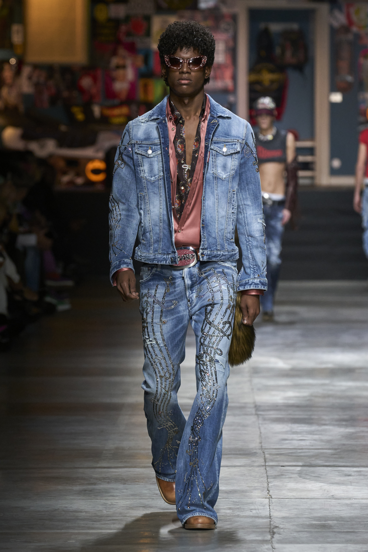 Medium Western Wash Bob Jeans