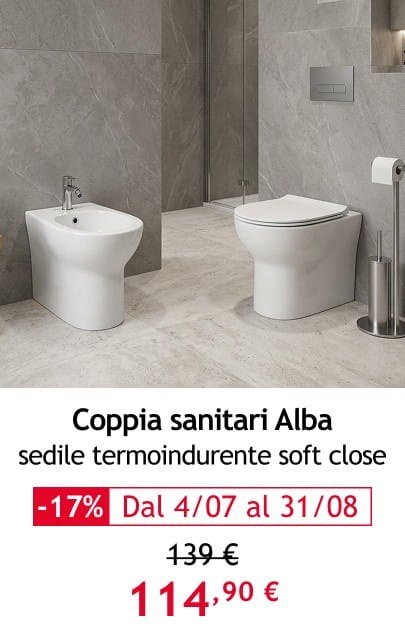 Coppia sanitari Alba 114,90 &euro;