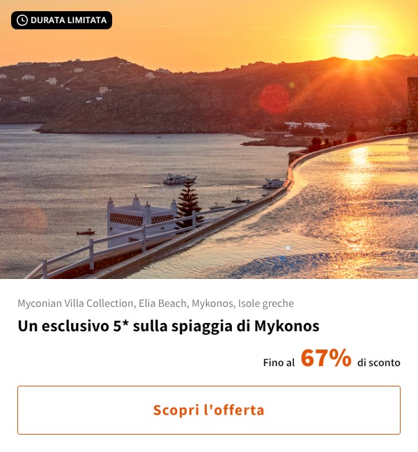 Un esclusivo 5* sulla spiaggia di Mykonos