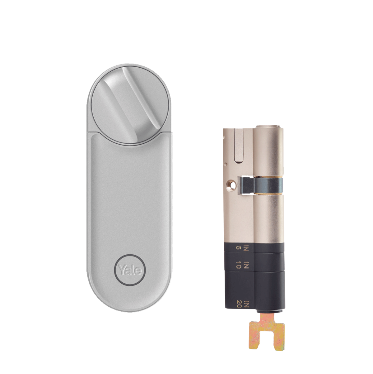 Image of Smart Lock Linus® L2 Argento + Cilindro Regolabile