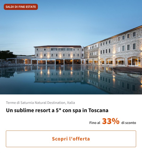 Un sublime resort a 5* con spa in Toscana