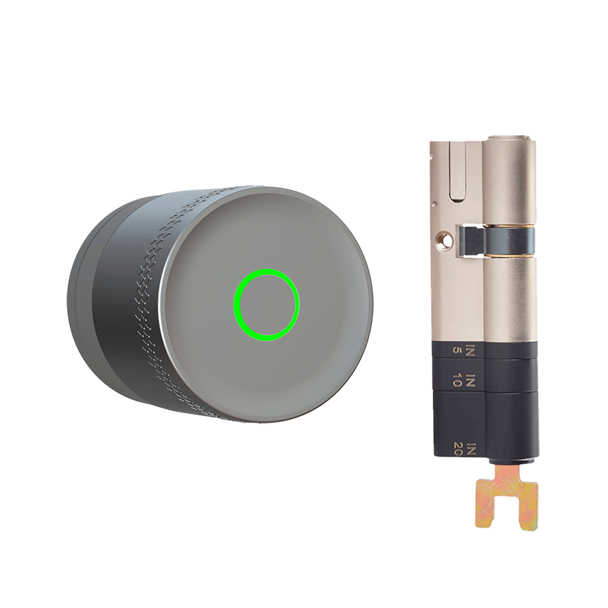 Image of Smart Lock Linus® L2 Lite Argento + Cilindro Regolabile