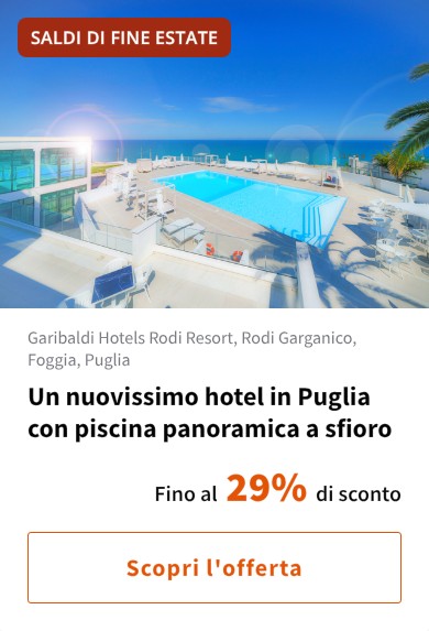 Un nuovissimo hotel in Puglia con piscina panoramica a sfioro