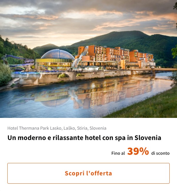 Un moderno e rilassante hotel con spa in Slovenia
