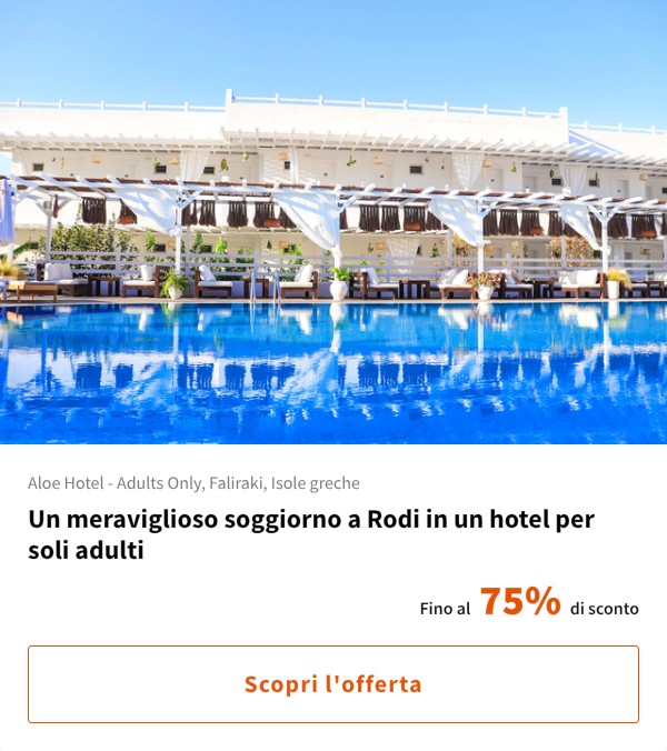 Un meraviglioso soggiorno a Rodi in un hotel per soli adulti
