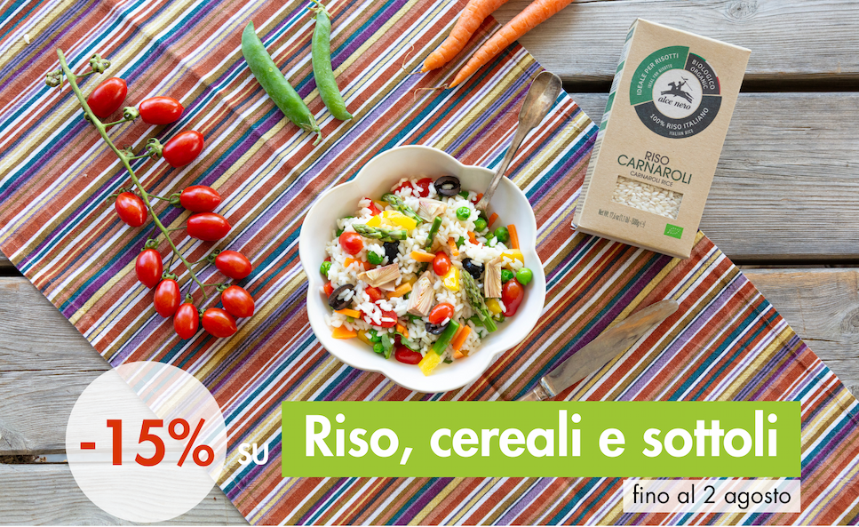 -15% su riso, cereali e sottoli