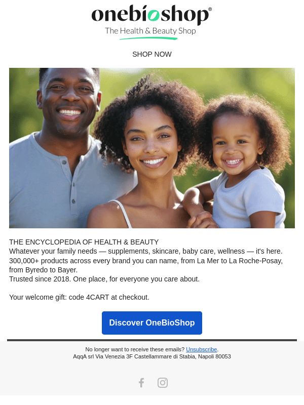 One shop. Everything health & beauty.