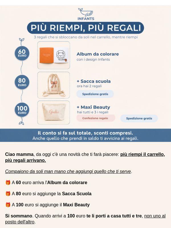 3 regali che si sbloccano nel tuo carrello🎁
