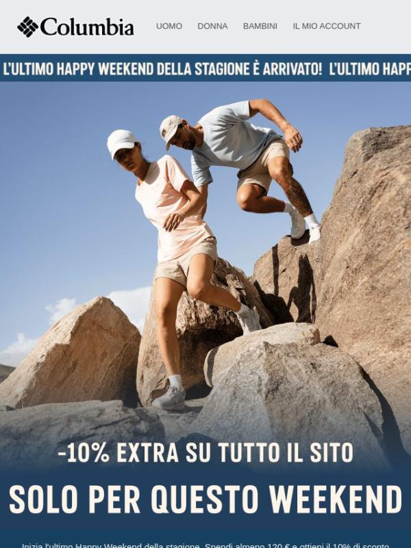 Ultimo weekend: -10% extra.